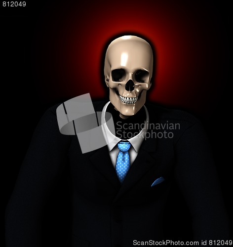 Image of Skeleton Businessman