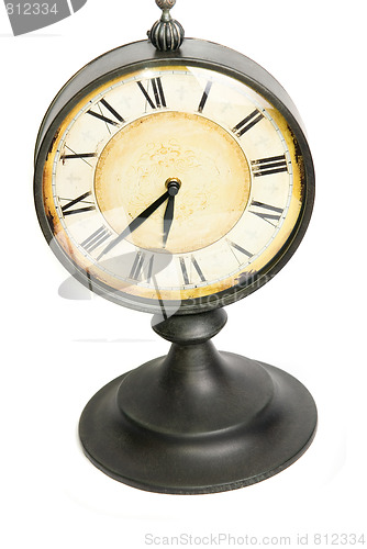 Image of An old vintage clock face