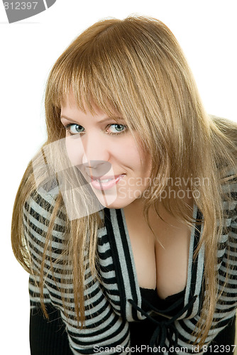 Image of striped girl