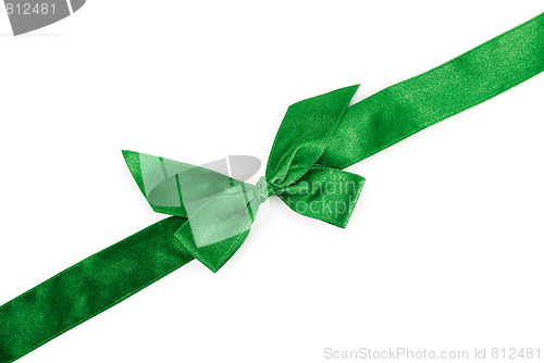 Image of green holiday ribbon