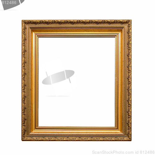 Image of antique golden frame