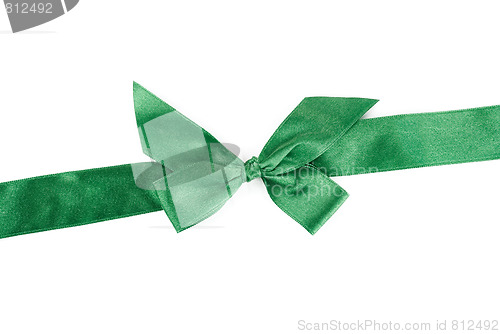 Image of green holiday ribbon