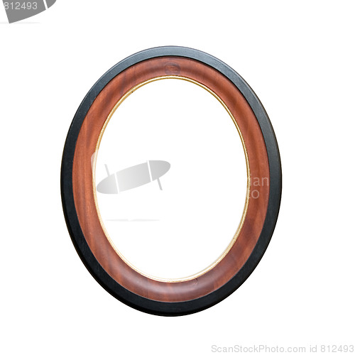 Image of circle wooden frame