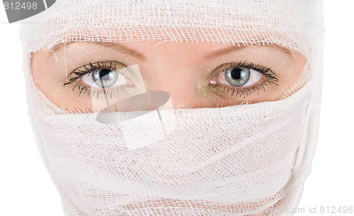 Image of woman with bandages