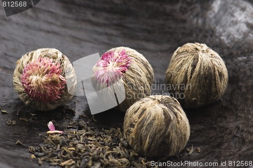 Image of Green chinese tea balls