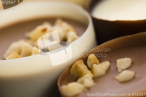 Image of chocolates with sweet almonds