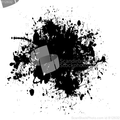 Image of black dribble grunge