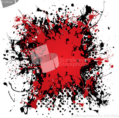 Image of ink blood splat grunge