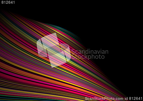 Image of twisted rainbow wave