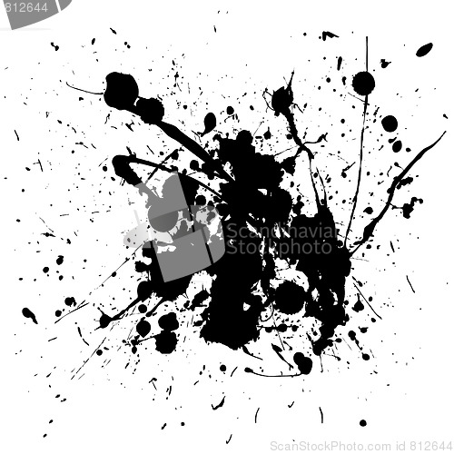 Image of black splat ink