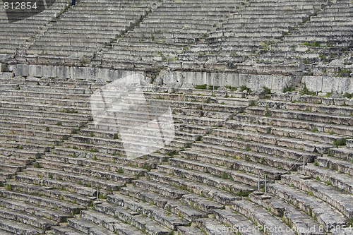 Image of Stone Seats in Greek Ancient Theatre