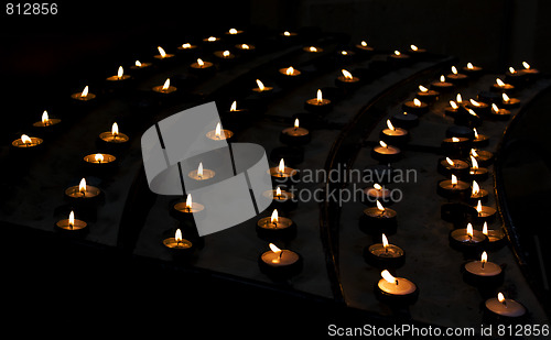 Image of Candles in church