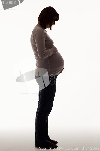 Image of Pregnant Lady In The Shadow