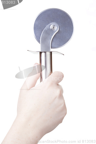 Image of isolated pizza wheel cutter