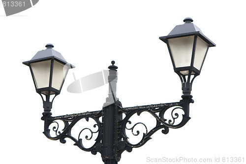 Image of isolated streetlight