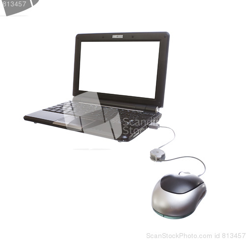 Image of isolated technology netbook