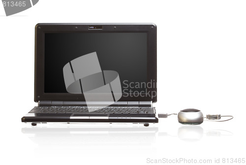 Image of isolated technology netbook