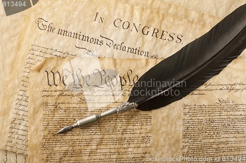 Image of Close-up of the U.S. Constitution