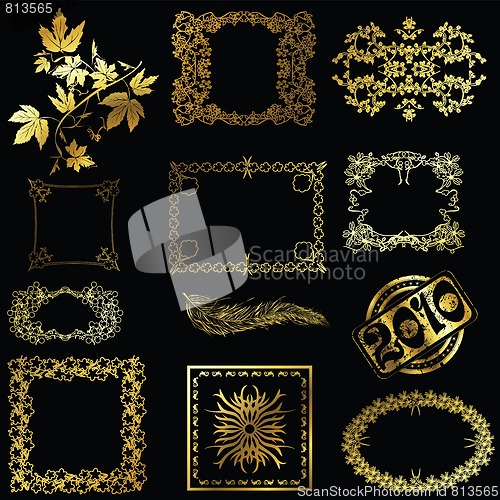 Image of Gold design elements