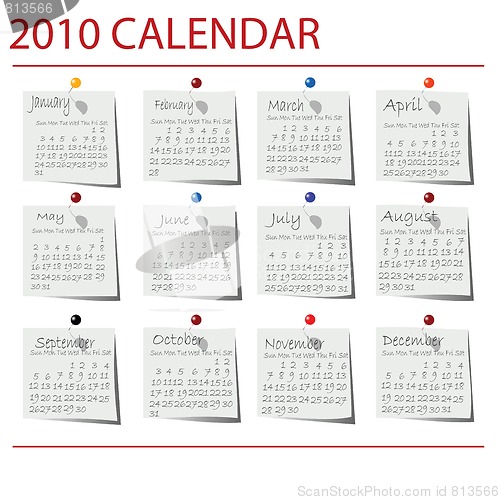 Image of 2010 Calendar.