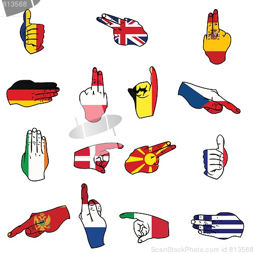 Image of flags of Europe