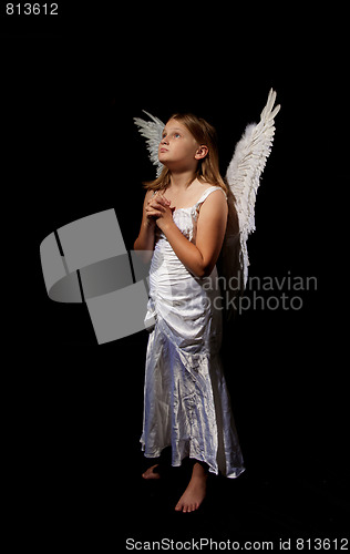 Image of little angel girl