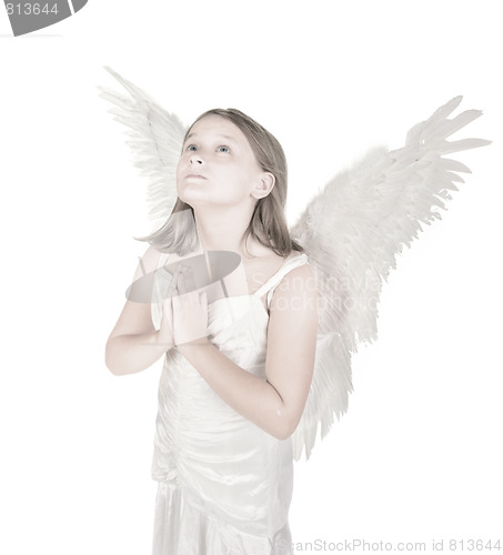 Image of little angel girl