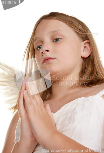 Image of little angel girl