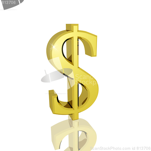 Image of 3D Dollar Sign