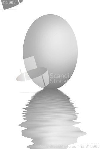 Image of Colorful easter eggs isolated on white