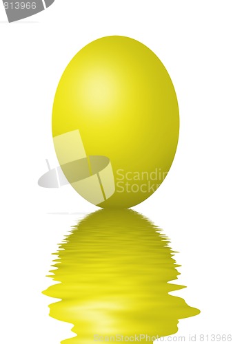 Image of Colorful easter eggs isolated on white