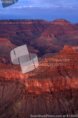 Image of Grand canyon after sunset