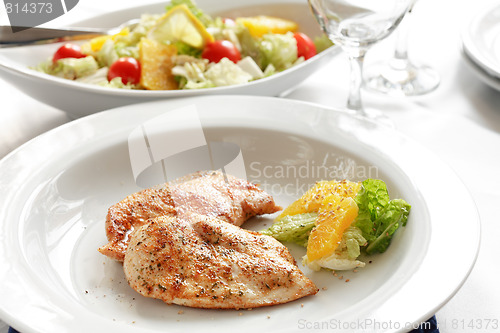 Image of Roasted chicken medallions