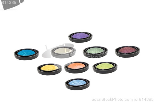 Image of make-up eyeshadows isolated