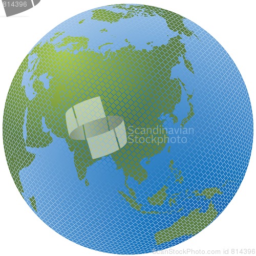 Image of mosaic globe