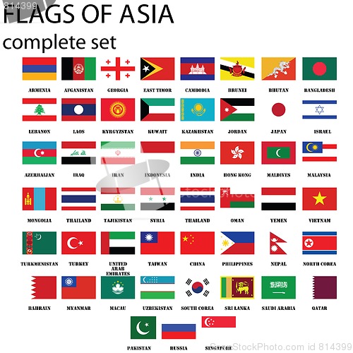 Image of Asia flags