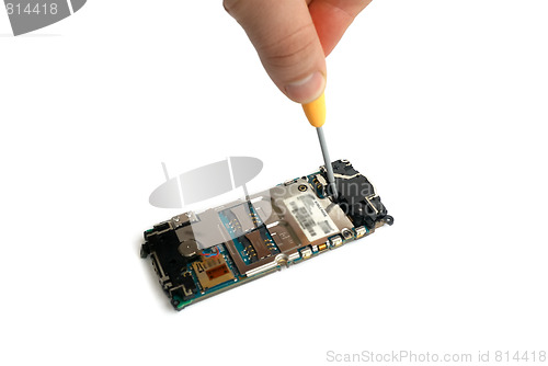 Image of cellphone repairing