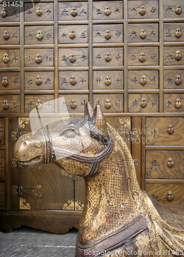 Image of Bronze antique horse