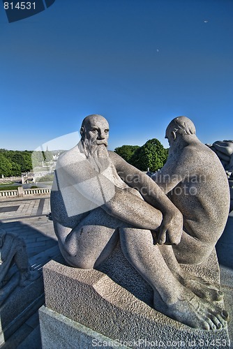 Image of Statue in a Park of Oslo, Norway, May 2009