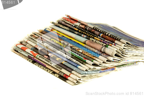 Image of stack of newspapers