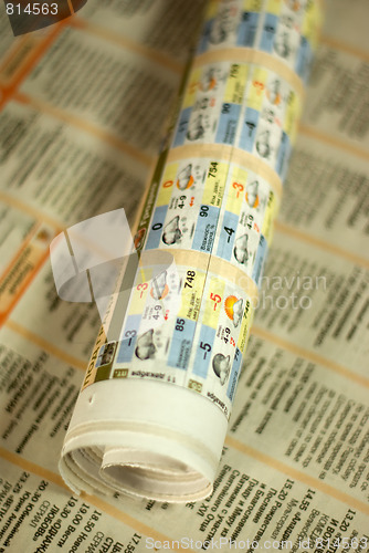 Image of rolled newspaper