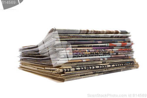 Image of stack of newspapers