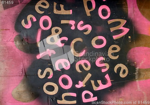 Image of Pink letters