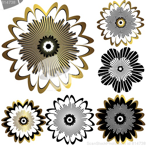 Image of Vintage flowers for design 