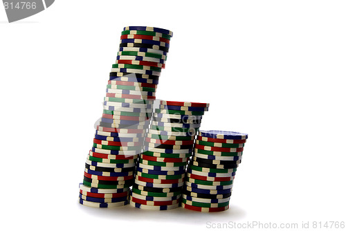 Image of poker stacks of chips