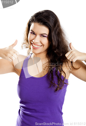 Image of Happy young woman