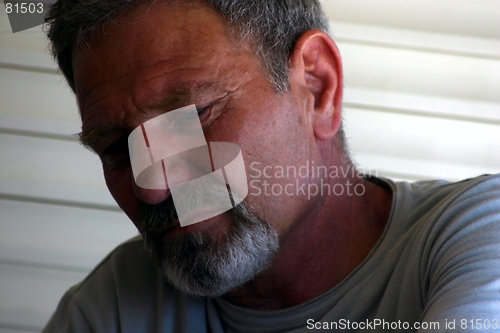 Image of Sad Man Portrait