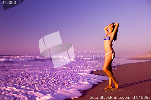 Image of woman on the beach