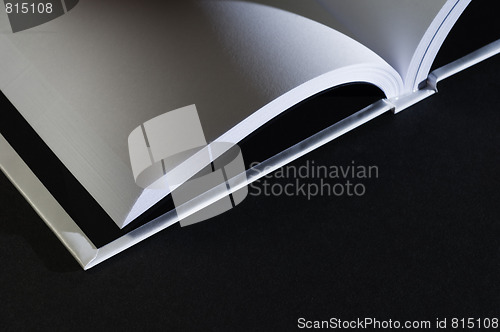 Image of Open blank book