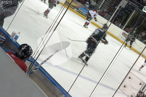 Image of Ice Hockey Player in Penalty Box